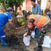 Babinsa Koramil 05/Cilincing Bersama PPSU,dan DLH Bersihkan Tumpukan Sampah