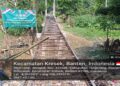 Susunan Besi Mulai Membentang Tersusun Rapi Diatas Sungai Kali Cidurian, Pembangunan Jembatan Garuda Capai 37,5 %