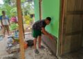 Satgas TMMD Ke-128 Lanjutkan Pembangunan RTLH Milik Ibu Leni Marlina di Nagari Batu Gadang