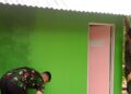 Pembangunan MCK Surau Borak Memasuki Tahap Pengecatan ,Satgas Terus Kebut