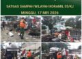 Satgas Sampah Kodim 0503/JB Aksi Bersih-bersih ,Wujudkan Lingkungan ASRI