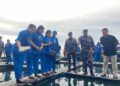 DUKUNG EKONOMI MARITIM, PANGKOARMADA I KUNJUNGI BUDIDAYA IKAN NAPOLEON DI SEDANAU NATUNA