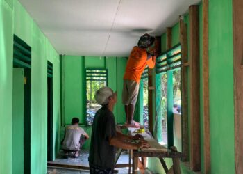 Satgas TMMD bersama Warga Percepat Pembangunan RTLH Milik Bapak Fakhrizal