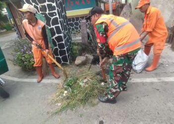 Satgas Grebek Sampah Kodim 0502/JU Tak Pernah Berhenti Gencarkan Aksi Bersih-bersih