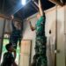 Berjibaku ,Satgas TMMD Kebut Pembangunan RTLH Ibu Leni Marlina