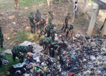 Kasrem 052/Wkr Tinjau Pembangunan Jembatan Garuda Patrasana