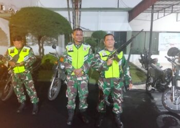 SERTU LIJON SINAGA DAN SERTU IDHAM KHOLID MELAKSANAKAN PATROLI MOTORIS, WUJUD NYATA JAGA KEAMANAN WILAYAH