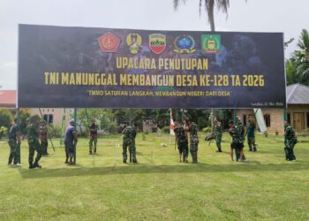 Besok Penutupan TMMD 128 Langkat Diwarnai Baksos Kes,Pembagian Sembako,Pasar Murah dan Pemberian Gizi Penderita Stunting