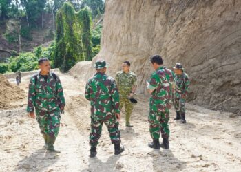 Dansatgas Tinjau Lokasi TMMD 128, Pastikan Sasaran Fisik Telah Rampung