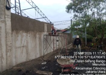 Pembangunan Koperasi Merah Putih Marunda Terus Dikebut,Hasilnya 61 %