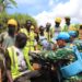 Prajurit Garuda INDORDB XXXIX-G MONUSCO Tebar Bakti Nyata di Pelosok Desa Boga Afrika