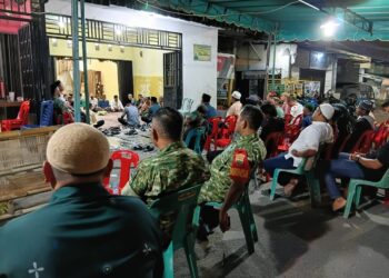 KORAMIL 0201-07/MT MELAYAT KE RUMAH ANGGOTA NYA YANG SEDANG BERDUKA