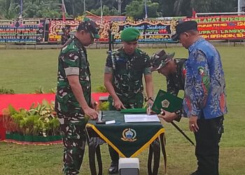 Pangdam Mayjen TNI Hendy Antariksa Resmi Menutup TMMD ke-128 di Langkat