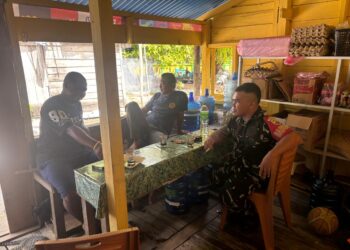 Tingkatkan Kepedulian Masyarakat Terhadap Lingkungan, Babinsa Pena’ah Sosialisasikan Pencegahan Karhutla dan Kamtibmas