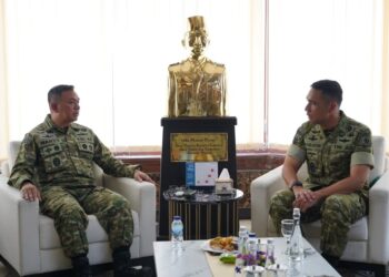 Danbrigif 18/Trisula Silaturahmi ke Korem 083/BDJ, Perkuat Soliditas Antar Satuan