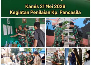 Dandim 0503/JB Sambut Kunjungan Tim Penilai Kampung Pancasila