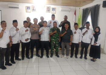 Babinsa Koramil 0201-16/TM Monitoring Deklarasi Damai Pilkades Serentak Gelombang II
