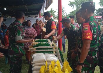 TMMD 128 Langkat,Pangdam Mayjen TNI Hendy Antariksa Bagi-bagi Rezeki Dengan Ratusan Masyarakat