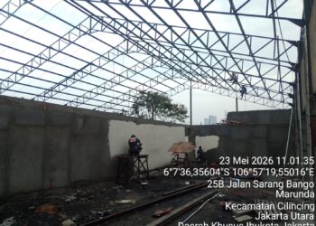 Terus Digenjot,Pembangunan KDKMP Marunda Capai 64 %