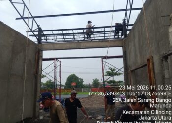 Terus Digenjot,Pembangunan KDKMP Marunda Capai 64 %