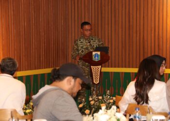 Ngopi Bareng Forkopimko,Dandim 0503/JB : Keamanan dan Ketertiban Tanggungjawab Bersama