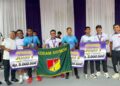 Prajurit Yonif TP 868/BS Juara Lari di Jakarta