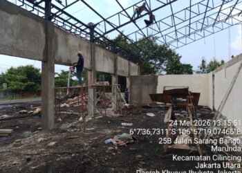 Hari Minggu Libur Pembangunan KDKMP Marunda Terus Digenjot ,Kodim 0502/JU Percepat Program Presiden RI