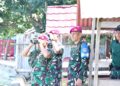 ASOPS PANGKORMAR TINJAU LATPRATUGAS SATGASMAR PUTER XXX DAN LATIHAN SATUAN DASAR BRIGIF 4 MAR/BS DI TELUK RATAI