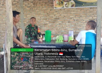Babinsa Aktif Monitoring Wilayah,Komsos Bersama Warga Binaannya