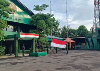 Tingkatkan Disiplin dan Jiwa Nasionalisme, ,Kodim 0502/JU Gelar Upacara Bendera Mingguan