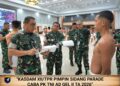 Kasdam XII/Tpr Pimpin Sidang Parade Caba PK TNI AD Gel II TA 2026