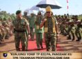 Kunjungi Yonif TP 832/PA, Pangdam XII/Tpr Tekankan Profesionalisme dan Disiplin Prajurit