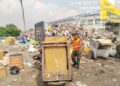 TPS Sementara Danau Cincun Jadi Sasaran Aksi Bersih-bersih Satgas Sampah Kodim 0502/JU