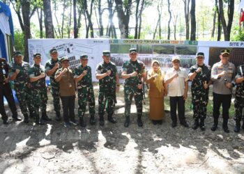 Sebut Paling Premium, Pangdam Rudy Puji Lokasi Pembangunan Yonif TP di Ngawi