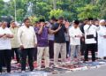 Pangdam I/BB Gelar Sholat Idul Adha dan Serahkan Hewan Kurban di Makodam