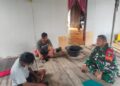 Manfaatkan Momen Idul Adha, Babinsa Benan Anjangsana Dengan Warga Pupuk Persatuan Demi Stabilitas Wilayah