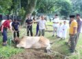 Wujud Rasa Syukur ,Kodim 0201/Medan Menyembelih Hewan Qurban,Warga dan Awak Media Ucapkan Terimakasih