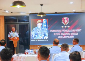Pengarahan Panglima Korpasgat kepada Komandan Satuan