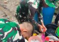 Usai Sarapan Pagi,Satgas Membantu Cuci Piring