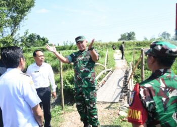 Jembatan Sesek Dinilai Berhahaya, Danrem Untoro Prioritaskan Bangun Jembatan Garuda