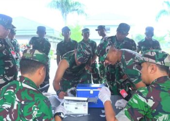 Personel Mako Korpasgat Mengikuti Program Vaksinasi Influenza