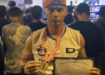 Atlet Binaan Denma Korpasgat Raih Medali Emas Pada Kejuaraan Est X TNG Boxspar Hard Sparring