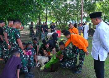 Perkuat Kepeduliaan Sosial, Mako Korpasgat Gelar Penyembelihan Hewan Kurban