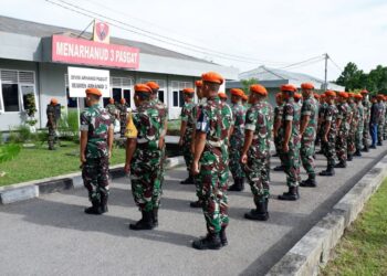 Apel Khusus Komandan Resimen Arhanud 3 Pasgat Beserta Satuan Jajaran