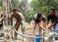 Air Bersih Mulai Keluar! Sumur Bor TMMD 128 di Alue Canang Masuki Tahap Uji Debit