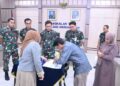 Danlanud Sultan Hasanuddin Saksikan Tahap Akhir Pelepasan Hak Tanah Pengganti Aset TNI AU Becakayu