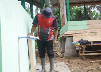 Satgas TMMD Wujudkan Sarana Ibadah, Tempat Wudu TPA Kini Lebih Layak