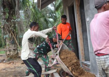 “Kolaborasi TMMD dan Warga Wujudkan Pembangunan Kreatif di Alue Canang”