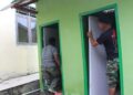 Kemanunggalan TNI dan Rakyat, Satgas TMMD Abdya Selesaikan MCK di Gunung Cut