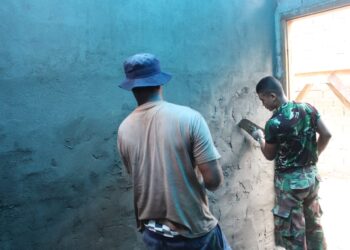 Rumah Warga Prasejahtera Direhab, Satgas TMMD Abdya Libatkan Gotong Royong Masyarakat